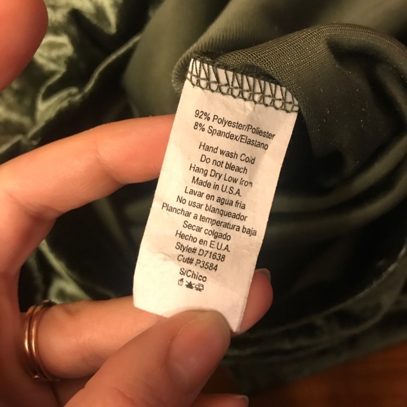 Crushed Velvet Off Shoulder Top - Picture 7 of 7